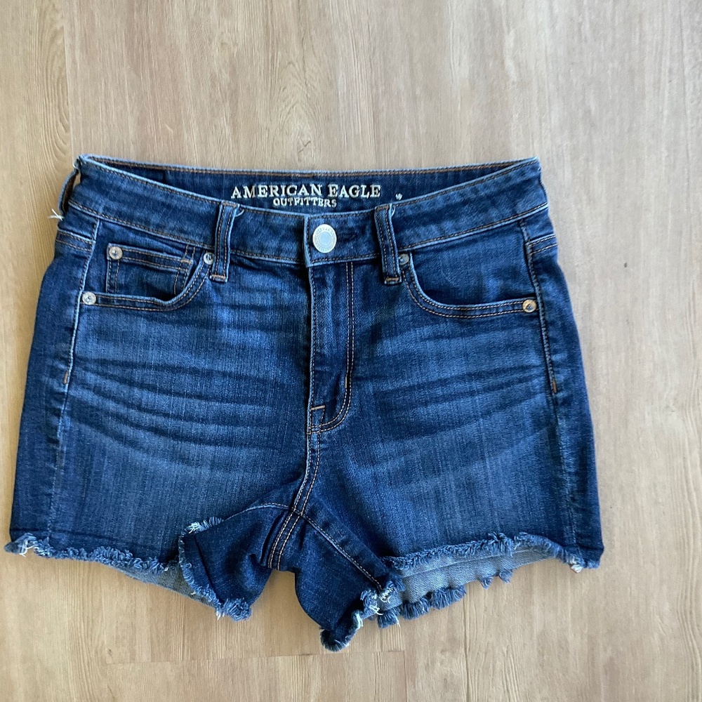 American Eagle Cut off Jean Shorts denim short cut off vacay Spring  break 4